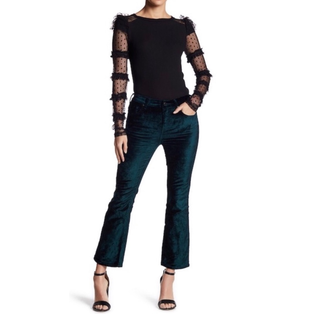 NEW Free People Velvet Croppe Pants